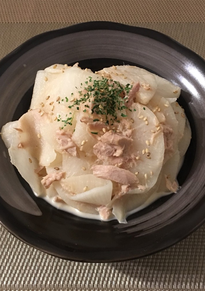 簡単10分！スライス大根とツナのサラダ♡-レシピのメイン写真