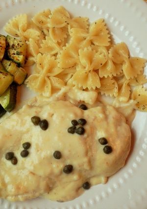 鶏むね肉のクリーミーケッパーソース-レシピのメイン写真