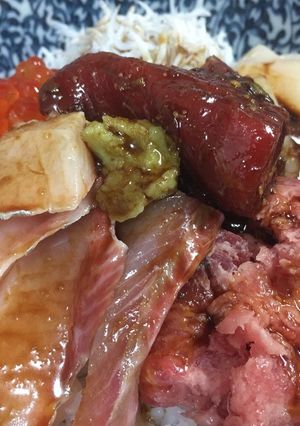大腸検査前制限食を使って・華やか海鮮丼-レシピのメイン写真