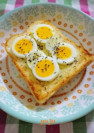 朝食ランチに簡単！ペッパーマヨ卵トースト-レシピのメイン写真