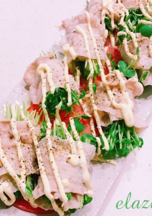 アンチエイジングにも♪豆苗まきまき☆-レシピのメイン写真