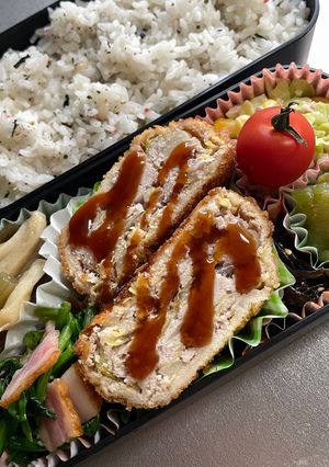 愛妻？弁当⑤(メンチカツ他)-レシピのメイン写真