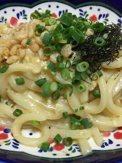 簡単☆鍋一つ♬しらすと大葉の釜玉うどん♬-レシピのメイン写真