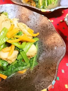 【ほうれん草とホタテのガーリック醤油】-レシピのメイン写真