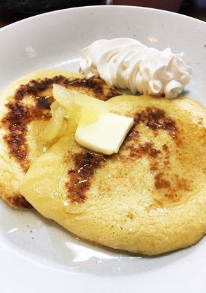 ホットケーキミックスなしのホットケーキ-レシピのメイン写真
