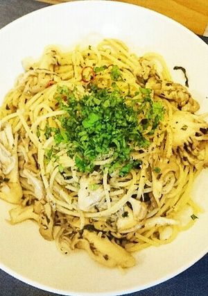 大葉とジャコのレモンペペロンチーノ-レシピのメイン写真