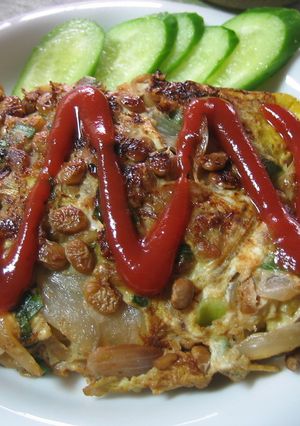 能力UP！納豆スパニッシュオムレツ朝食編-レシピのメイン写真