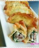 ＊イワシと梅ザーサイとチーズの揚げ餃子＊