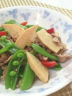 豚こま肉と春野菜のバター醤油炒め-レシピのメイン写真