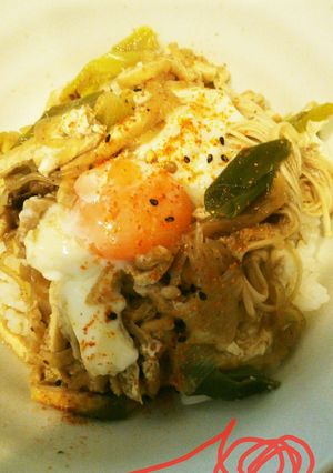 すき焼きの残り汁でキツネ丼-レシピのメイン写真