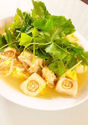 三つ葉たっぷり高野豆腐の卵とじ-レシピのメイン写真
