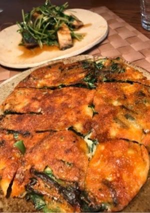 時間がたってもカリカリ♪チーズチヂミ-レシピのメイン写真