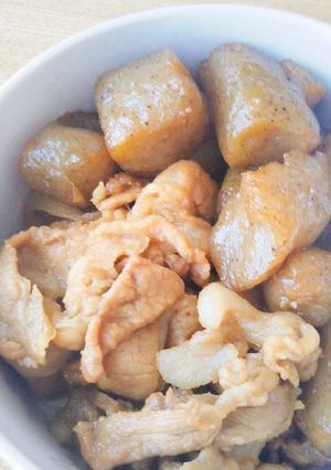 豚薄切り肉とこんにゃくの炒め煮-レシピのメイン写真