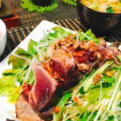 รูปของ ＊オリーブの香り＊カツオのたたきサラダ