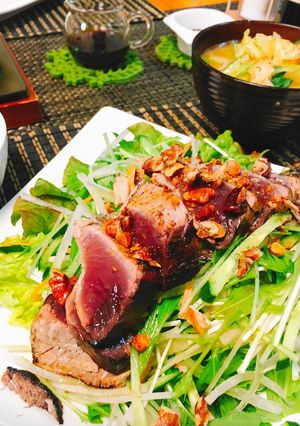 ＊オリーブの香り＊カツオのたたきサラダ-レシピのメイン写真