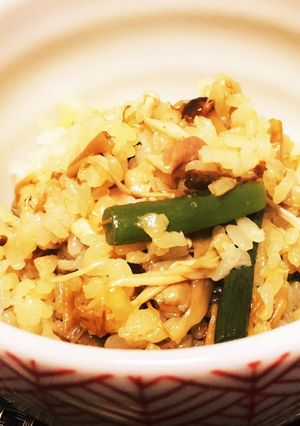 簡単 山菜ごはん なめ茸の瓶詰め使用-レシピのメイン写真