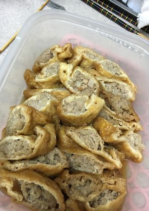 油揚げの肉詰め「卵きんちゃくのアレンジ版-レシピのメイン写真