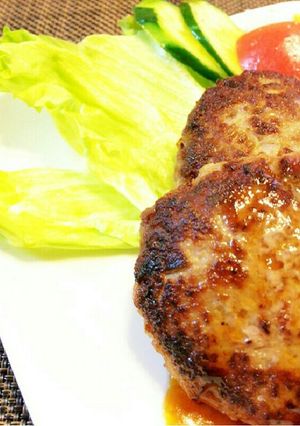 ⭐シャキシャキ！れんこんハンバーグ♪-レシピのメイン写真