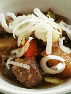 簡単!!ホロホロ牛すじ肉の味噌煮込み-レシピのメイン写真