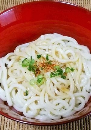 ぶっかけうどんにエキストラバージン！-レシピのメイン写真