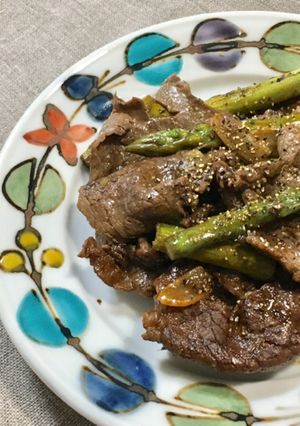 ワインのおつまみに！牛肉のバルサミコ炒め-レシピのメイン写真