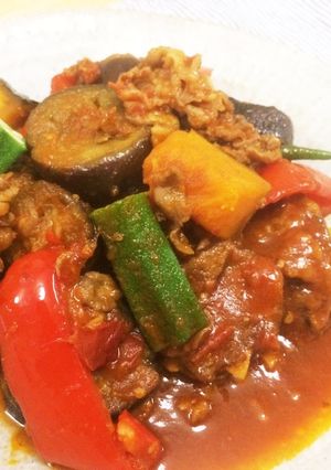 牛肉となすのトマト煮-レシピのメイン写真