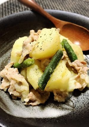 新じゃがほっこり。塩肉じゃが♪-レシピのメイン写真