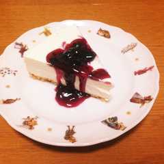 ブルーベリーレアチーズケーキ-レシピのメイン写真