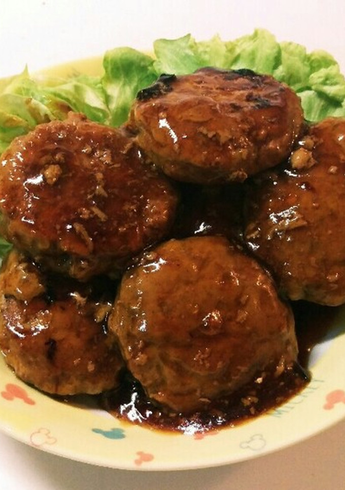 節約⭐もやしのかさ増し照り焼きハンバーグ-レシピのメイン写真
