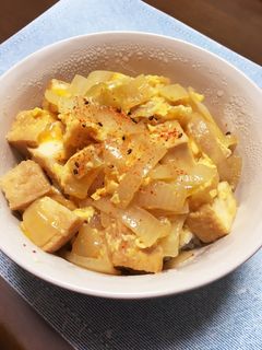 厚揚げ豆腐の卵とじ丼☆-レシピのメイン写真