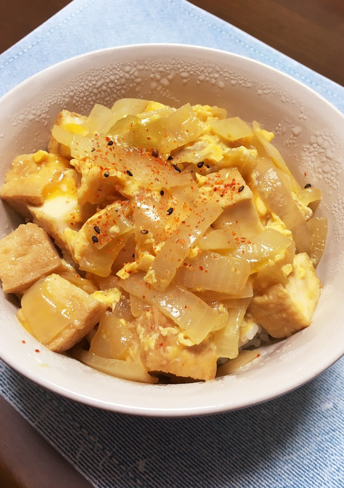 厚揚げ豆腐の卵とじ丼☆-レシピのメイン写真