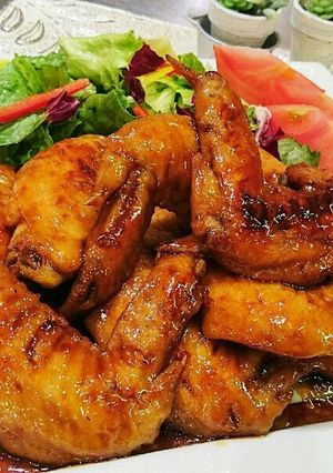 カンタン黒酢で♪手羽先の照り煮☆-レシピのメイン写真