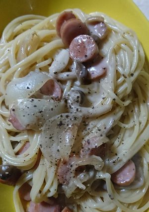 ホワイトソースパスタ-レシピのメイン写真