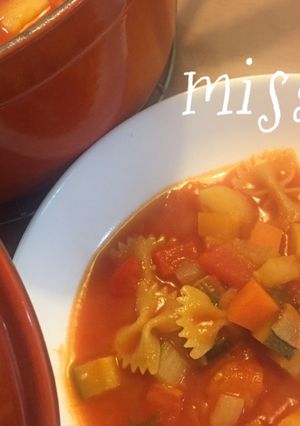 冷蔵庫の野菜整理に☆ミネストローネ☆-レシピのメイン写真