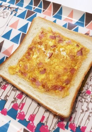 フライパンで♪ハムチーズエッグトースト-レシピのメイン写真