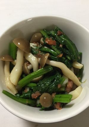 しめじとほうれん草の梅和え-レシピのメイン写真