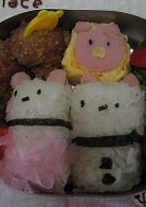 キャラ弁　くまさん　-レシピのメイン写真