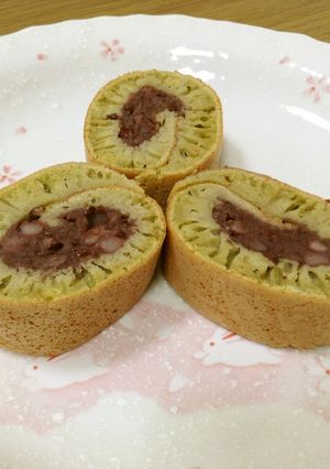フライパン！スフレ食感　和ロールケーキ♪-レシピのメイン写真
