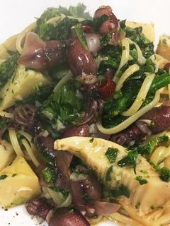 蛍烏賊と筍と菜花の春スパゲッティ-レシピのメイン写真