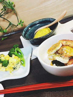 かぼちゃ3品グラタンサラダプリン時短簡単-レシピのメイン写真