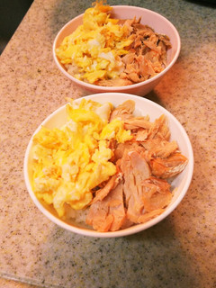 1歳からの鮭と玉子の2色丼★離乳食完了期-レシピのメイン写真