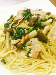 簡単!ベーコンときのこの和風パスタ-レシピのメイン写真