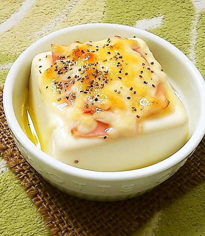 簡単！ ピザ風豆腐にオリーブオイル♪-レシピのメイン写真
