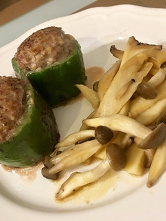 簡単!輪切りのピーマンの肉詰め♡-レシピのメイン写真