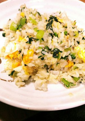 小松菜とじゃこの彩り簡単炒飯-レシピのメイン写真