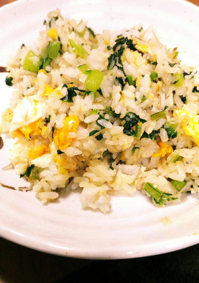 小松菜とじゃこの彩り簡単炒飯-レシピのメイン写真