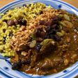 男飯 生姜と山椒と果物で絶品カレーライス