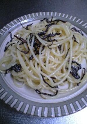 塩こんぶだけのスパゲティ-レシピのメイン写真