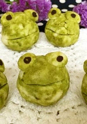 ほうれん草パウダーでカエルのスノーボール-レシピのメイン写真