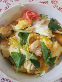 湯葉inとろとろ親子丼♪-レシピのメイン写真